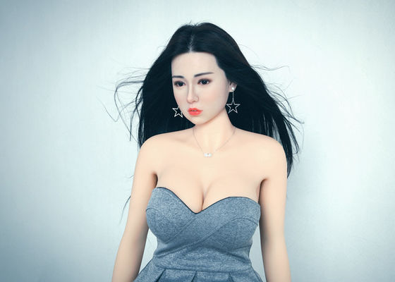 165cm Realistic Implanted Hair Sex Doll Silicone Head TPE Body