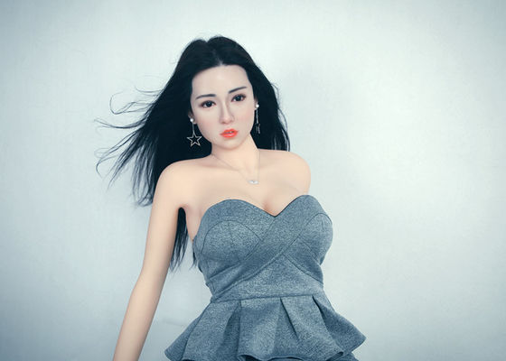 165cm Realistic Implanted Hair Sex Doll Silicone Head TPE Body